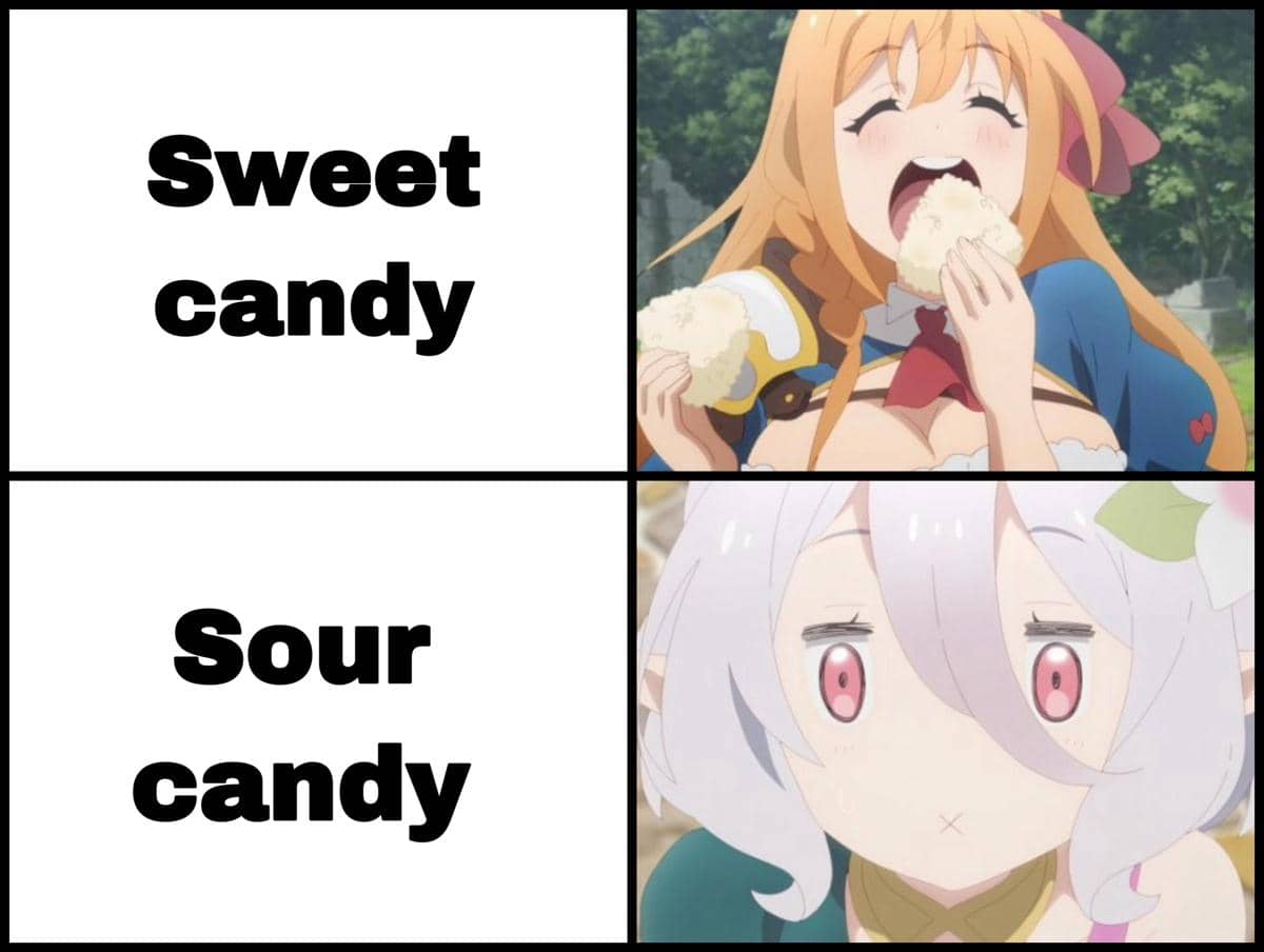 meme anime tentang permen