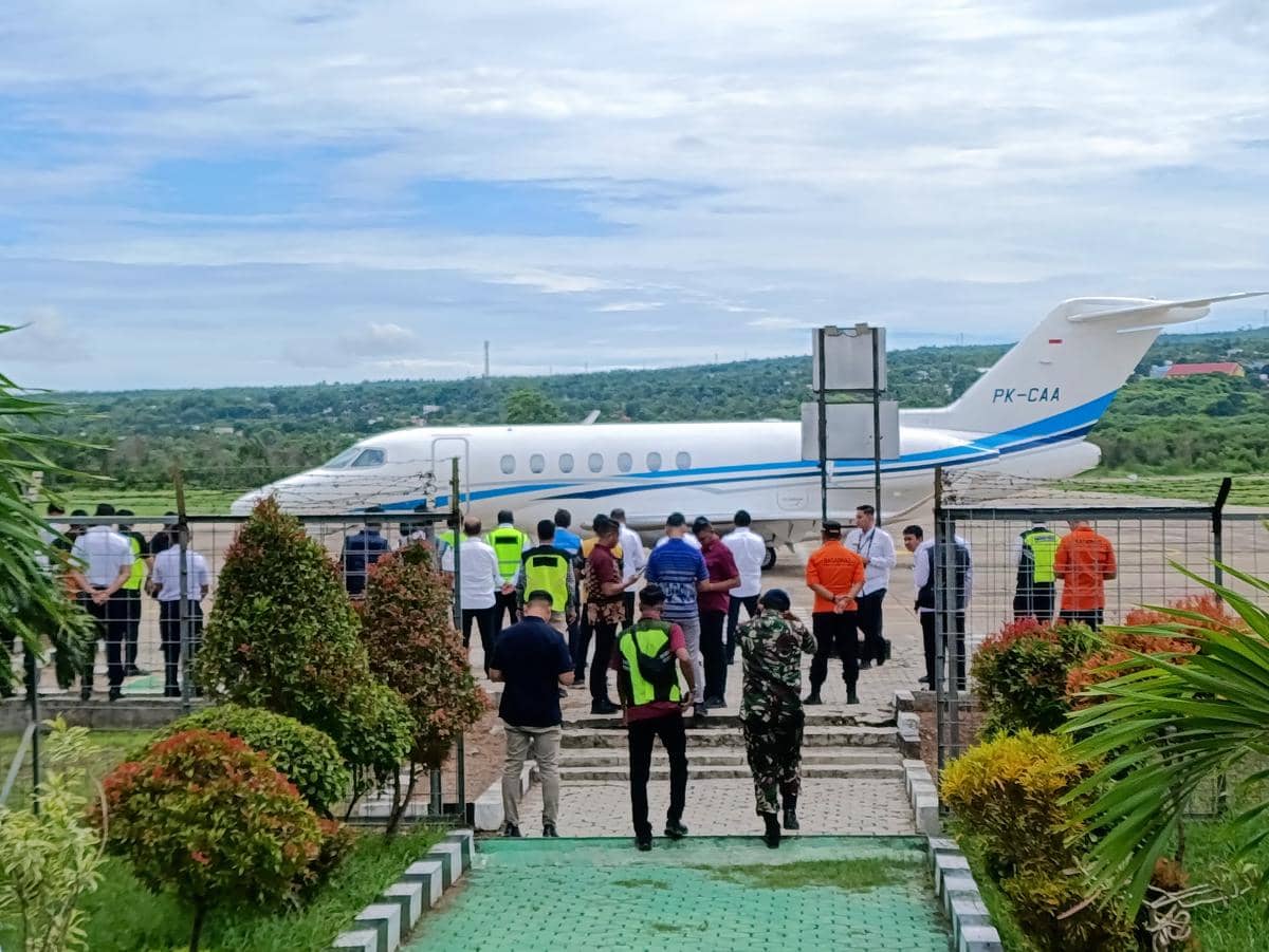  Ilustrasi penerbangan di Bandara El Tari Kupang. (IDN Times/Putra Bali Mula)