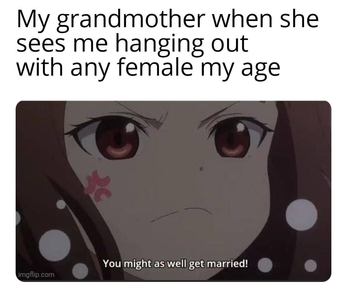 meme anime tentang nongkrong