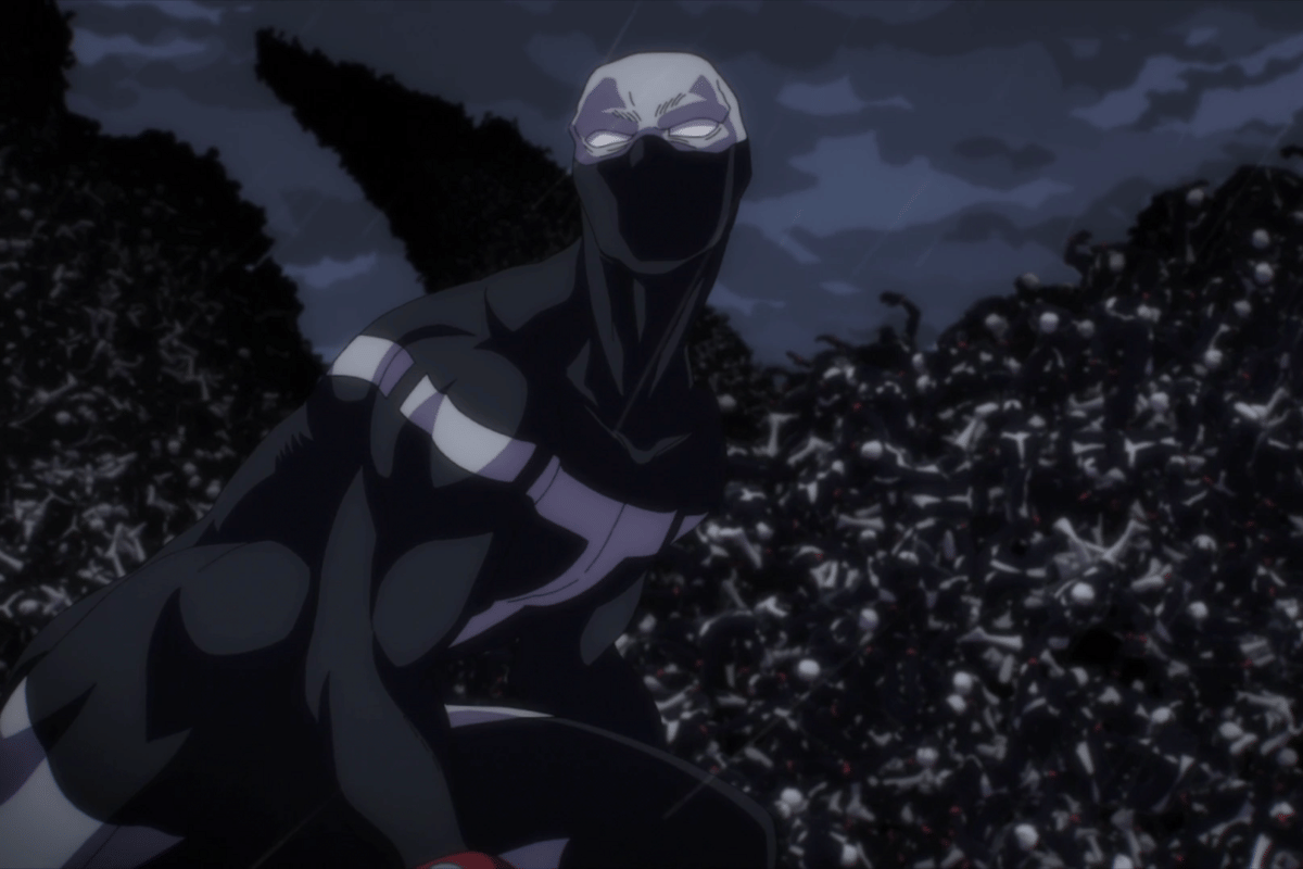 Himiko menggunakan Sad Man's Legion.