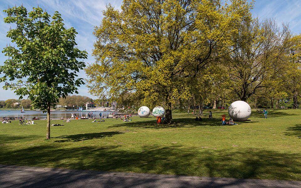 Taman di Tepi Sungai Aase di Münster