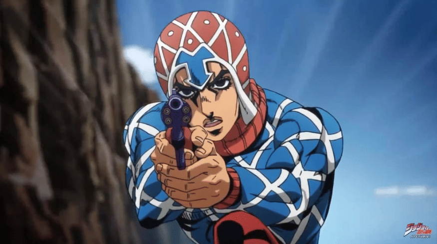 Karakter Guido Mista dari anime JoJo's Bizarre Adventure: Golden Wind (2018)