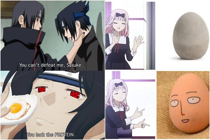 kolase meme anime tentang telur