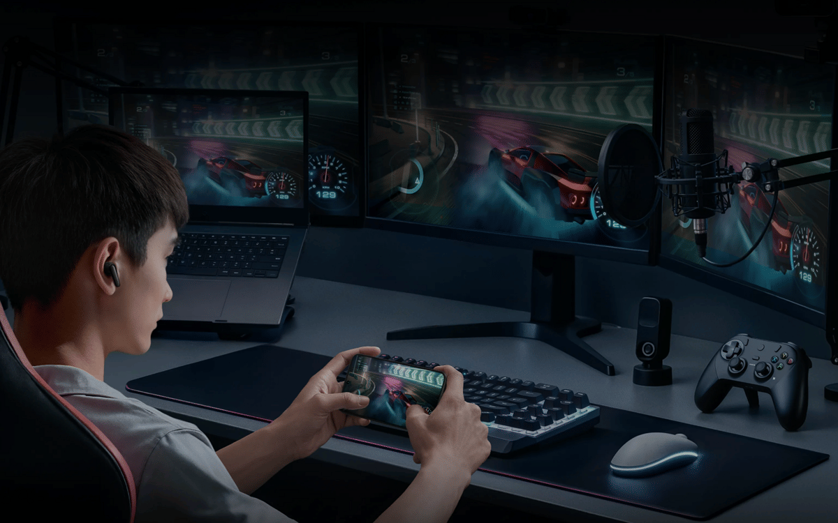 ilustrasi gamers menggunakan iQOO 15