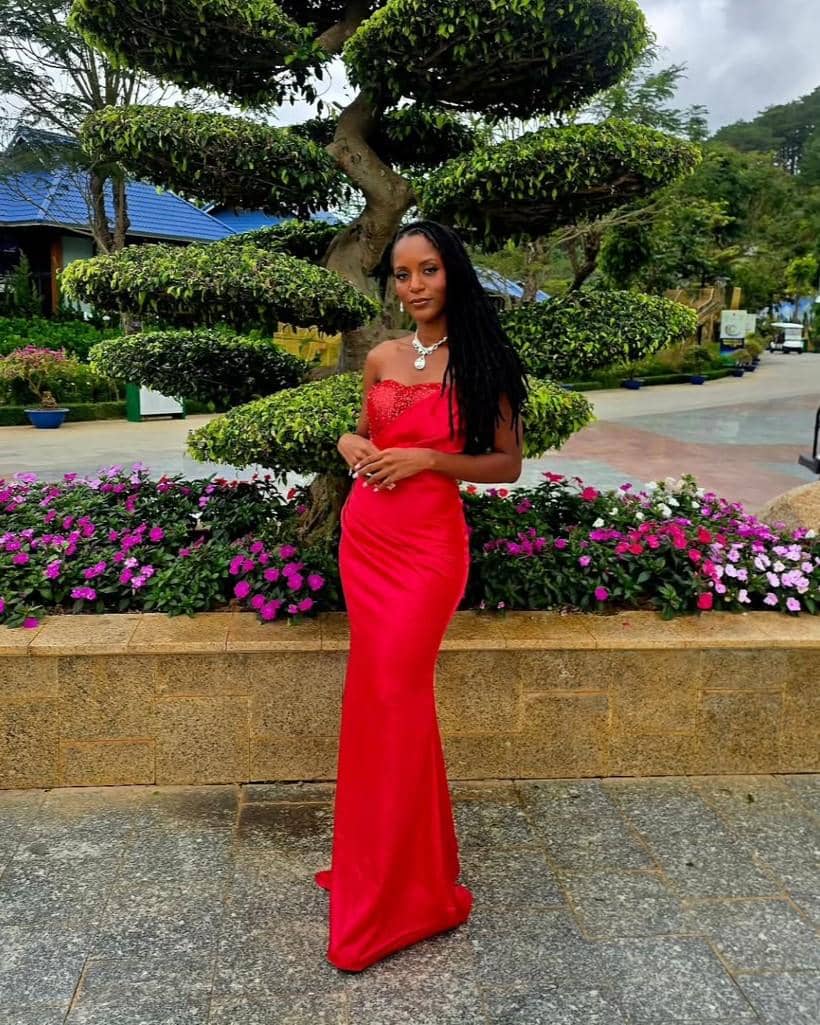 potret Madly Marian, Miss Cosmo Guadeloupe 2025