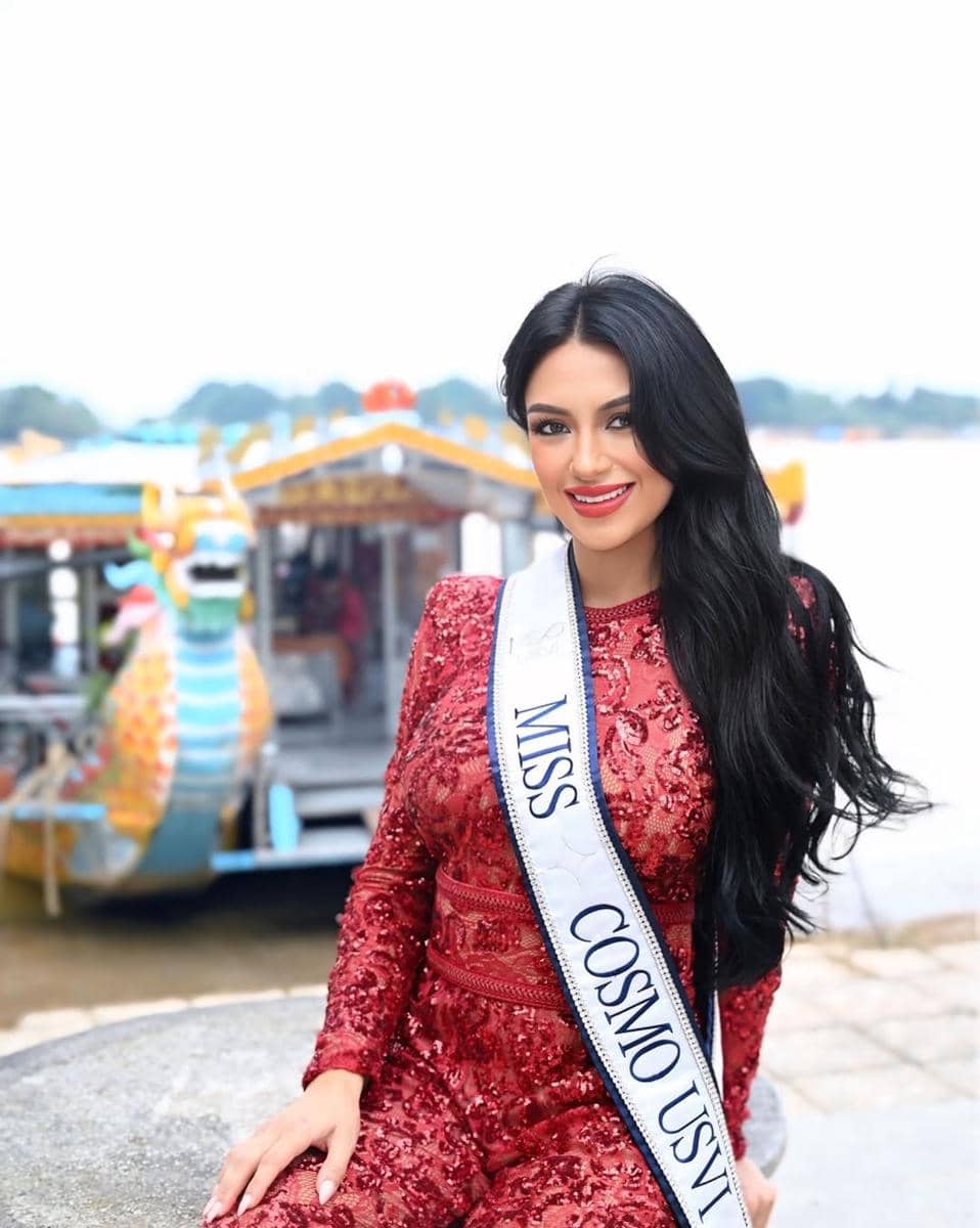 potret Francely Lopez, Miss Cosmo Kepulauan Virgin AS 2025