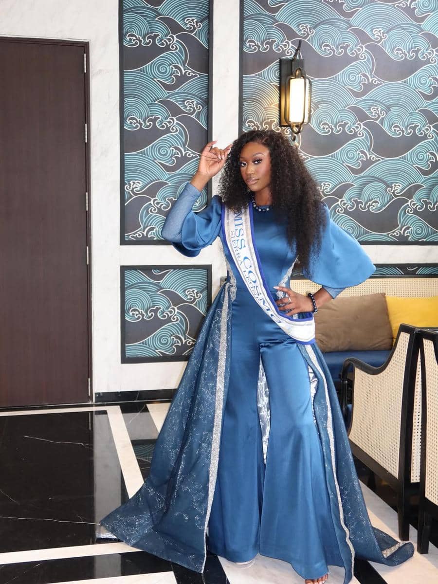 potret Marcella Momoh, Miss Cosmo Sierra Leone 2025
