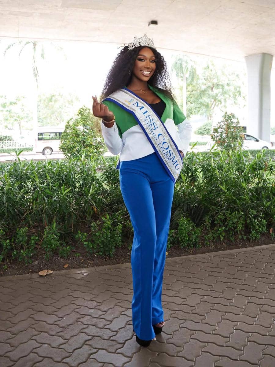 potret Marcella Momoh, Miss Cosmo Sierra Leone 2025