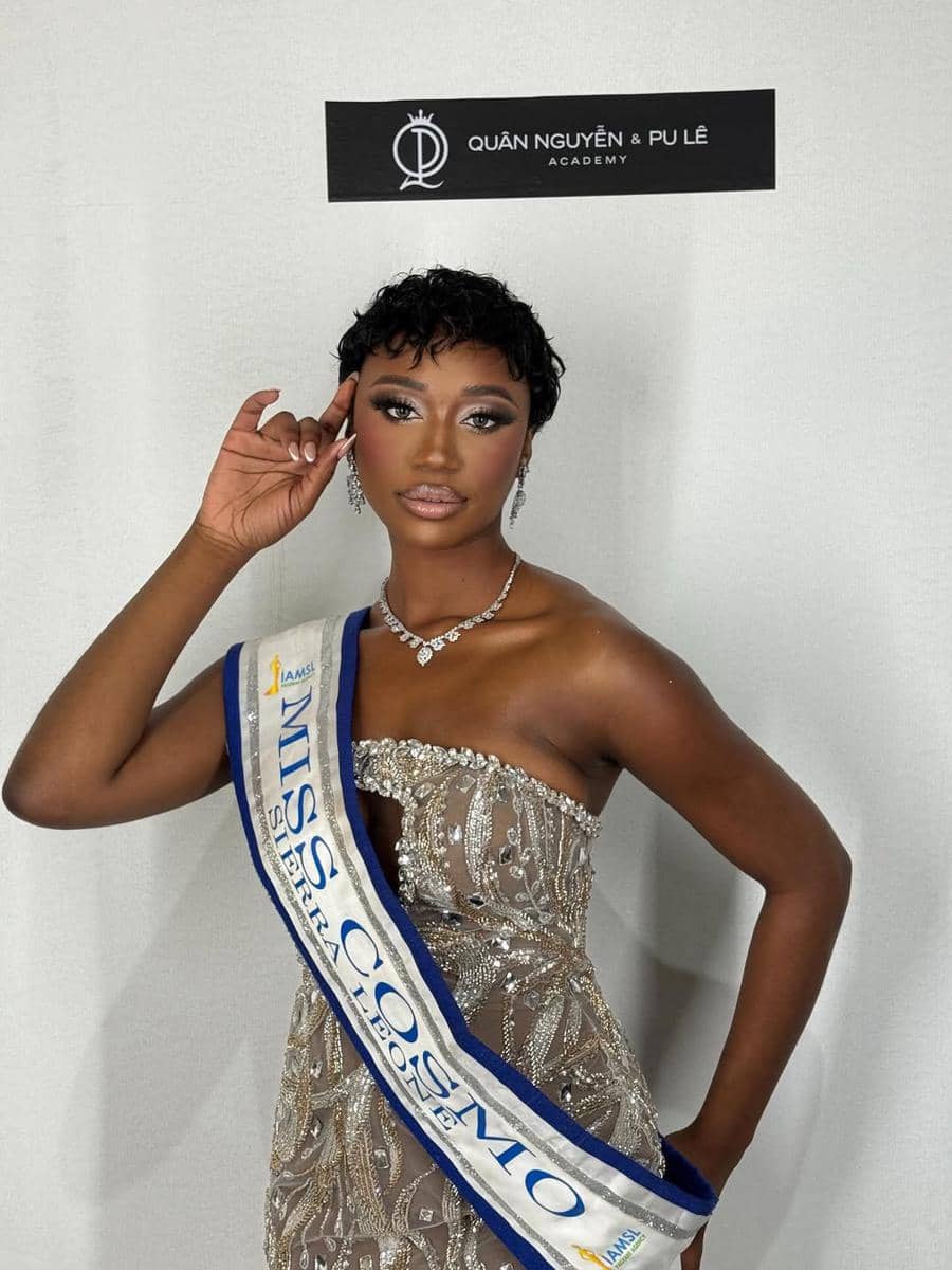 potret Marcella Momoh, Miss Cosmo Sierra Leone 2025 