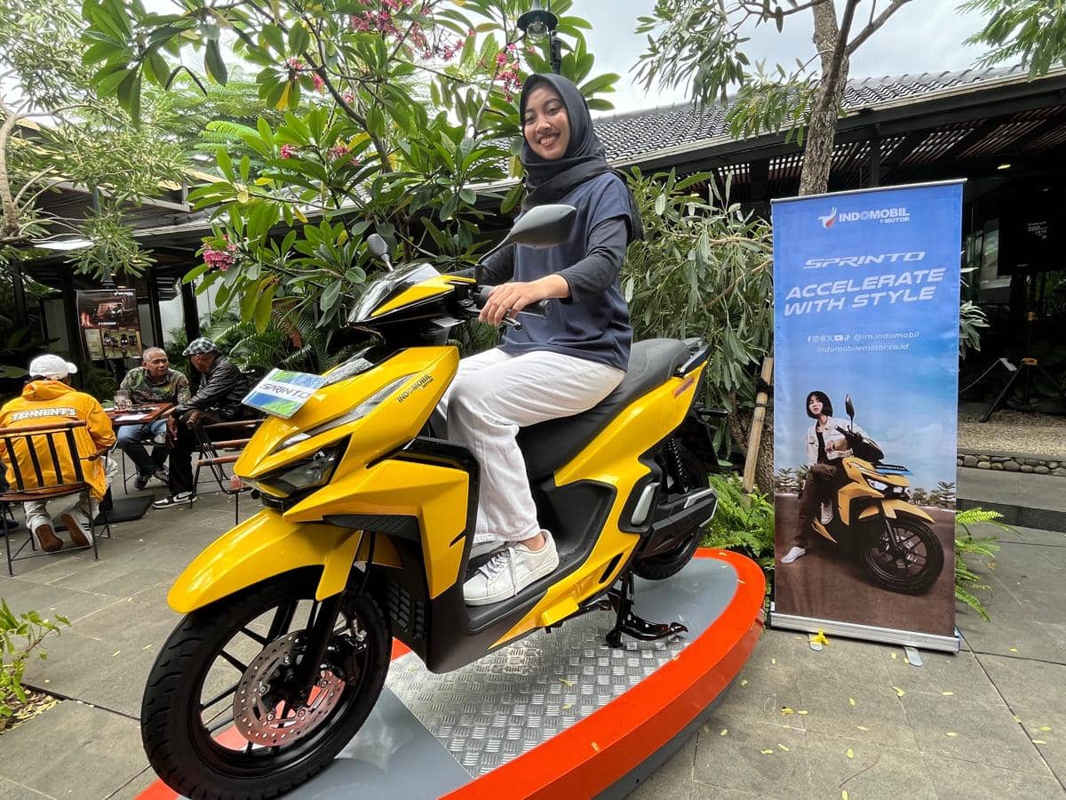 sprinto, indomobil emotor, motor listrik