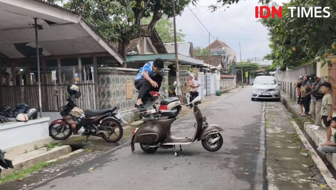 Atlet Skateboard, Basral Graito peraih medali emas di SEA Games 2025. (IDN Times/Larasati Rey)