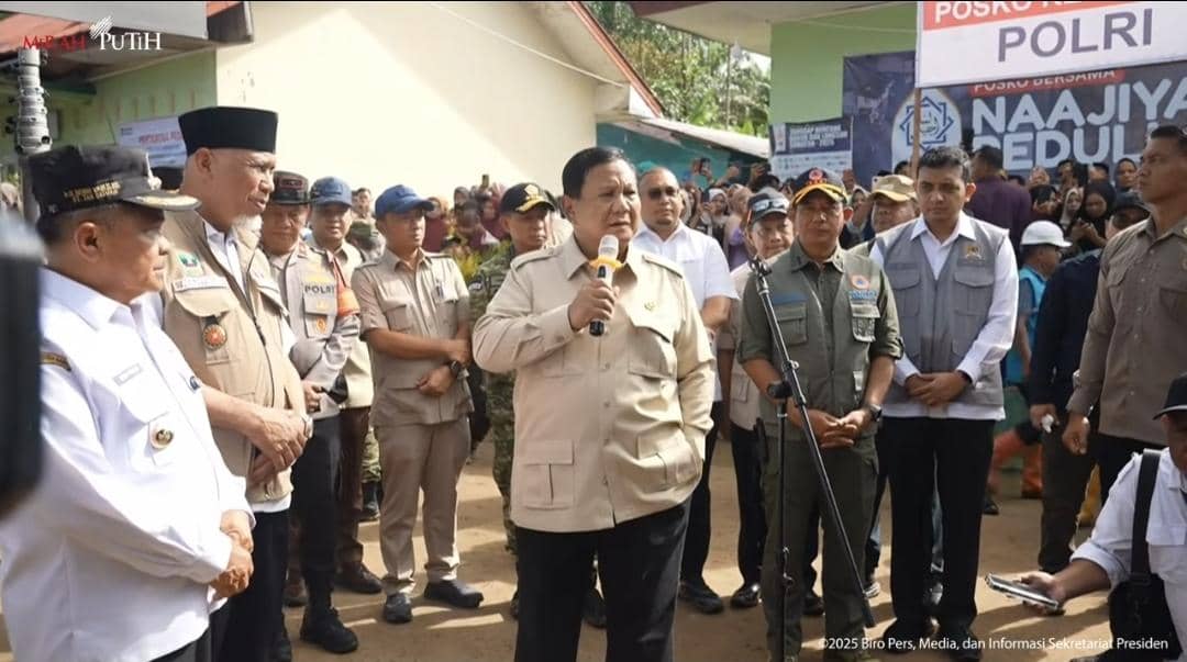 Prabowo: Hunian Sementara bagi Pengungsi Bisa Selesai 1 Bulan