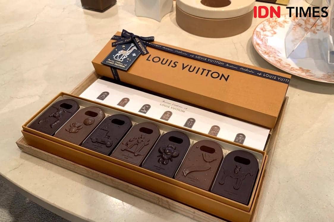 Potret cokelat premium di Le Chocolat Maxime Frédéric at Louis Vuitton, Singapura