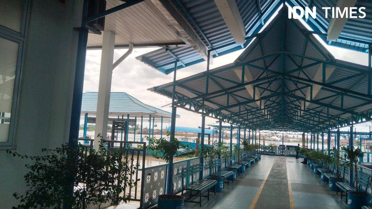 Terminal penumpang Pelabuhan Boom Baru Palembang