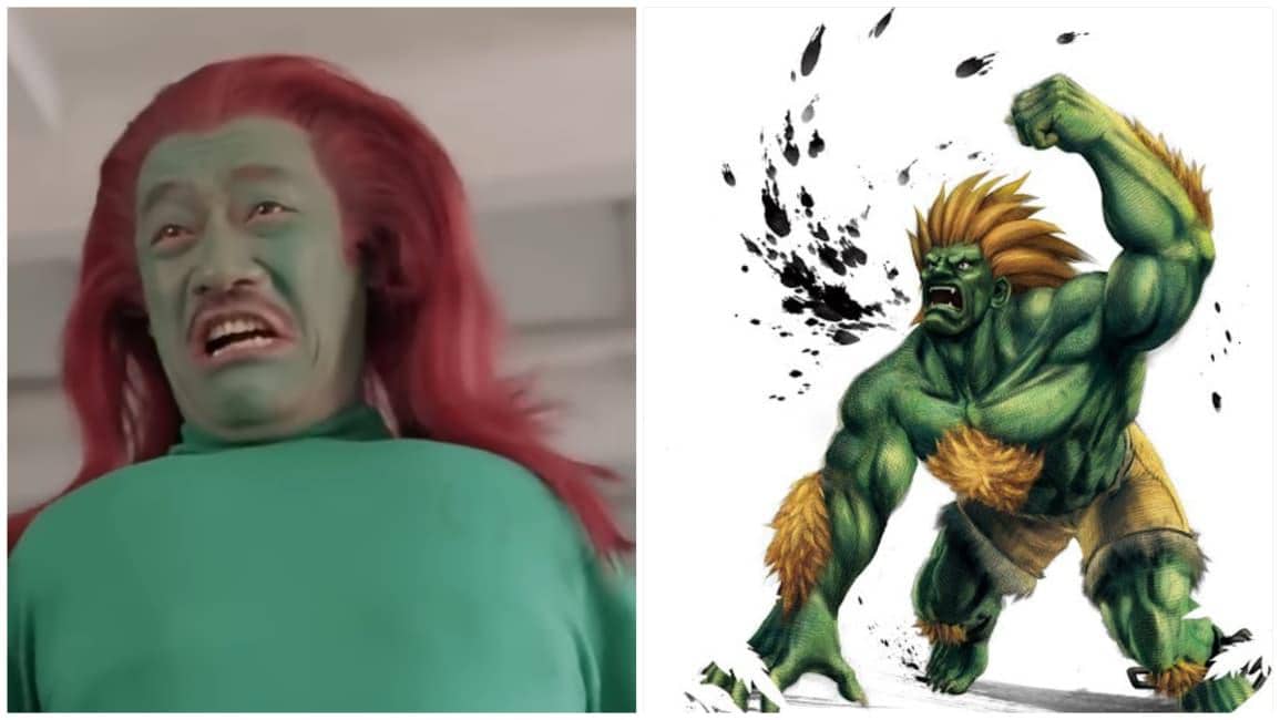 Blanka Future Cops dan Street Fighter. (Dok. Golden Harvest/Future Cops, Capcom/Street Fighter)