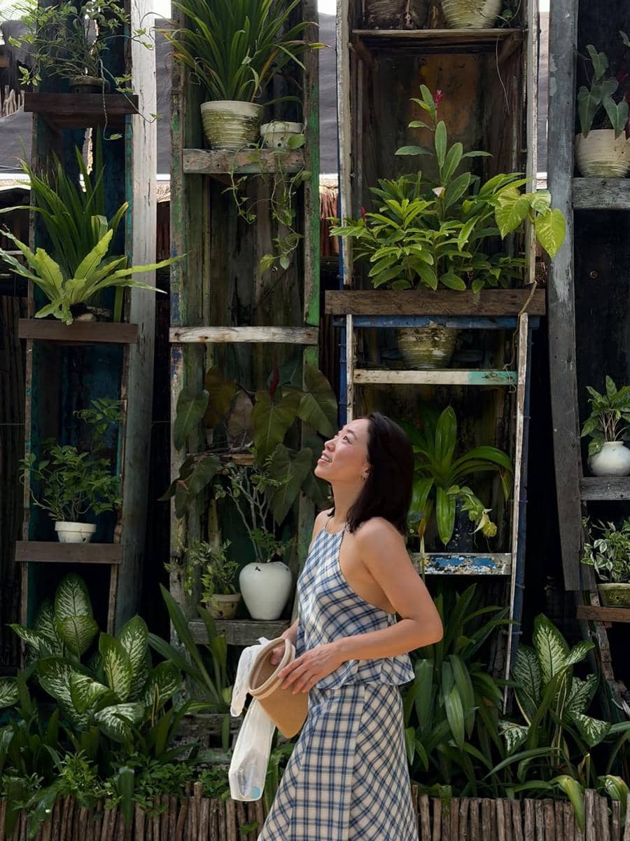 potret aktris Lee Mi Do liburan di Bali 