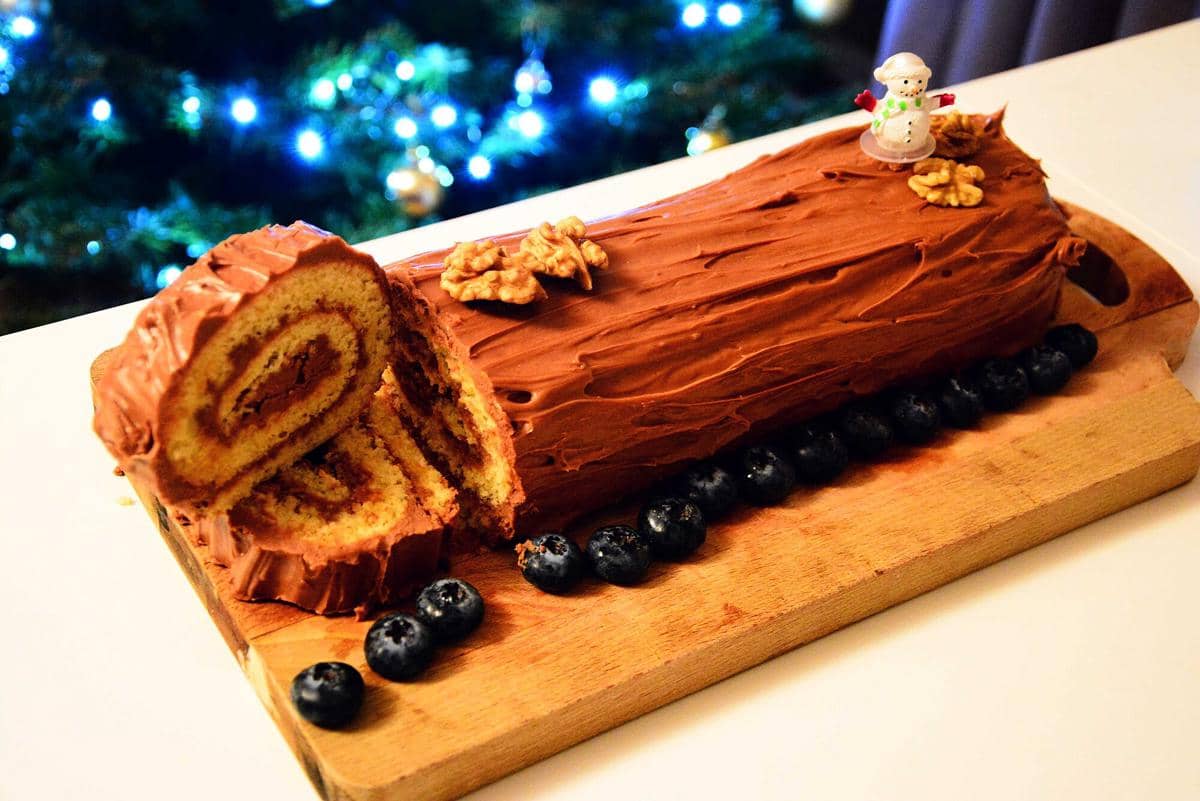 ilustrasi yule log