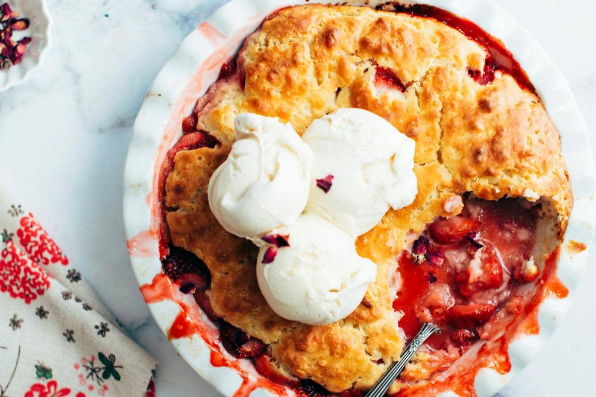 resep cherry cobbler 