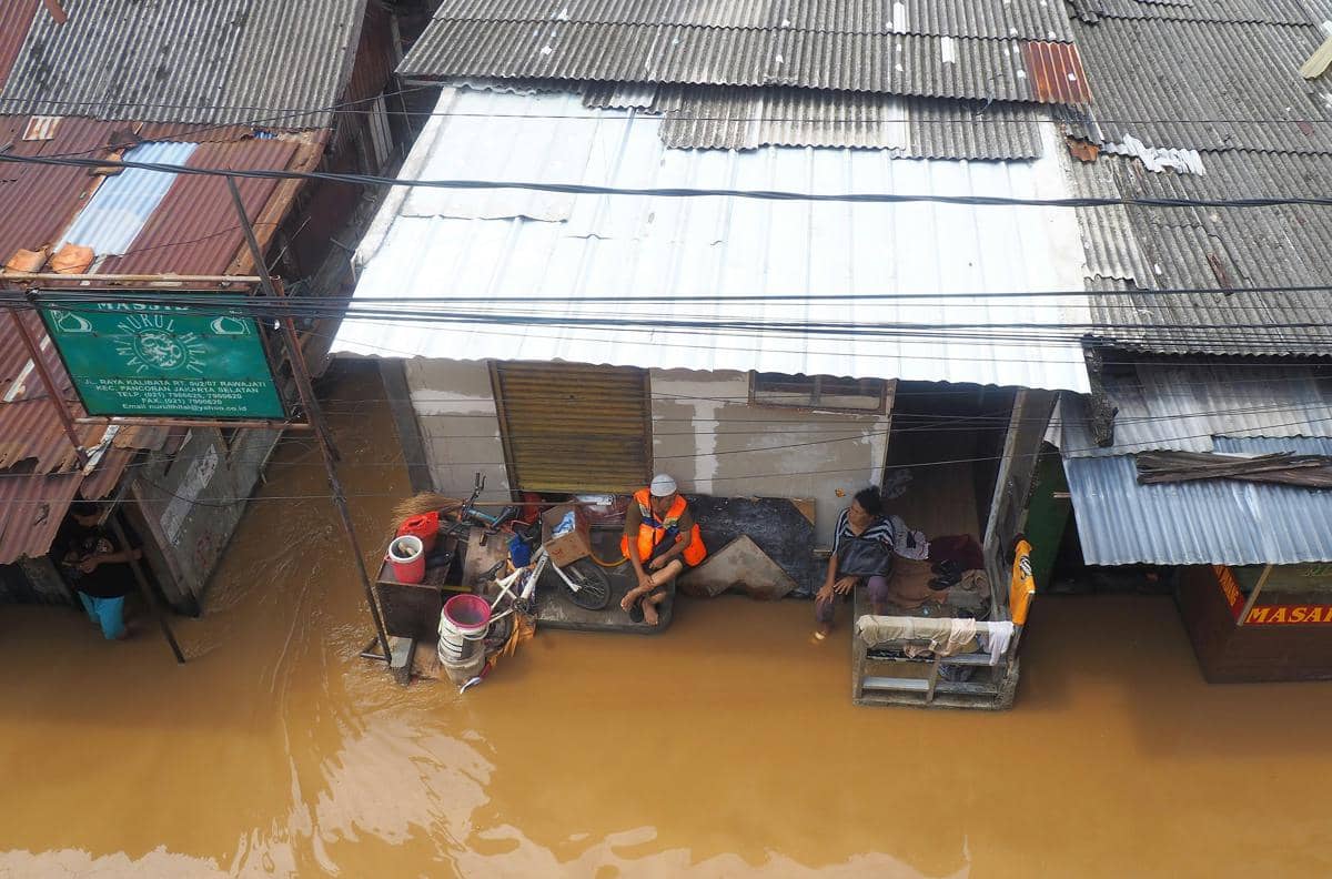 ilustrasi banjir di Indonesia