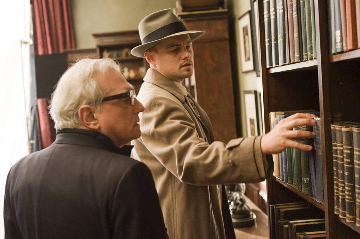 Leonardo DiCaprio dan Martin Scorsese di set Shutter Island