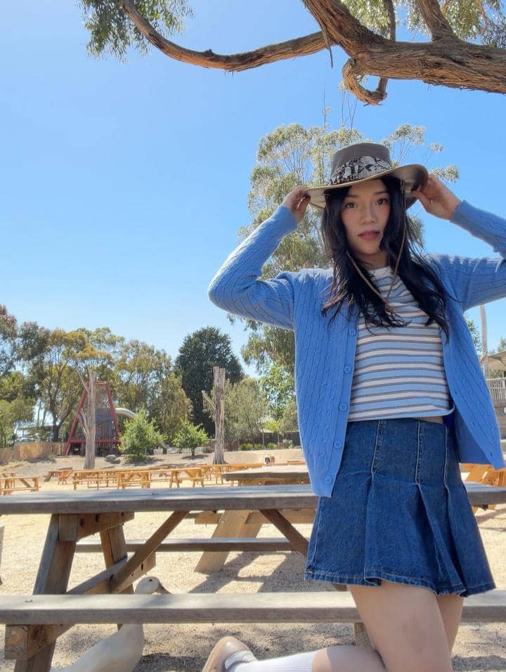 Anggis Devaki ke Sovereign Hill di Victoria.