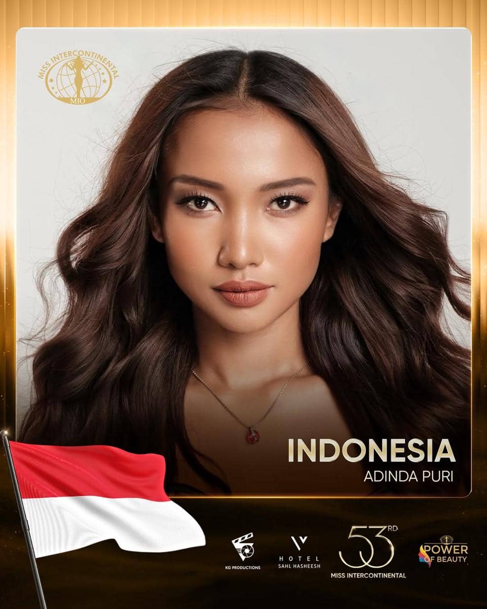 Potret Miss Intercontinental Indonesia 2026, Adinda Puri