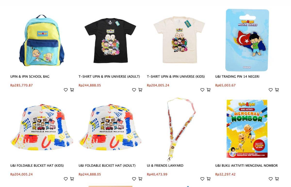 Merchandise Upin & Ipin