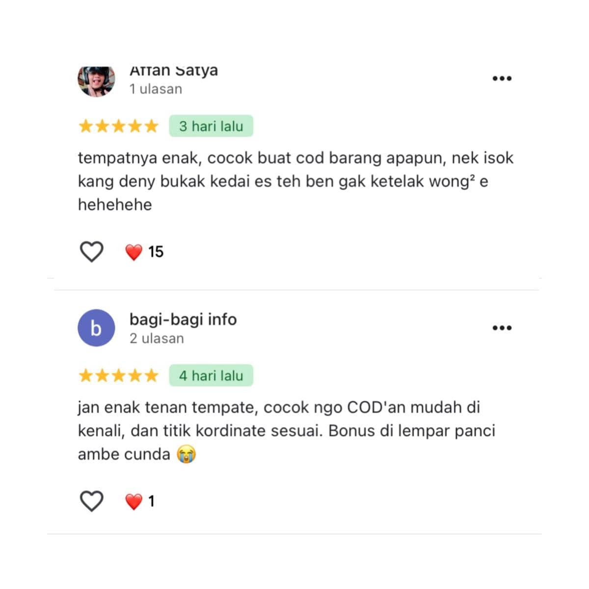 tren COD depan rumah Denny Caknan