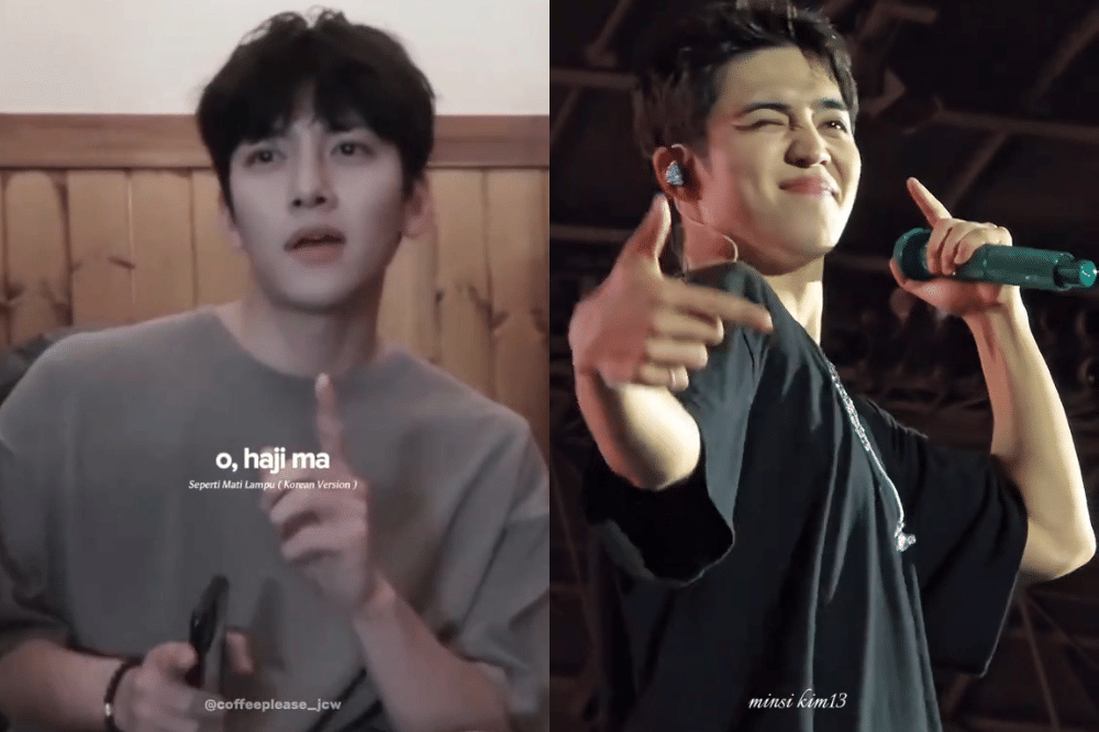 Screenshot video idol Kpop hasil editan netizen dengan lagu "Seperti Mati Lampu" King Nassar versi Korea