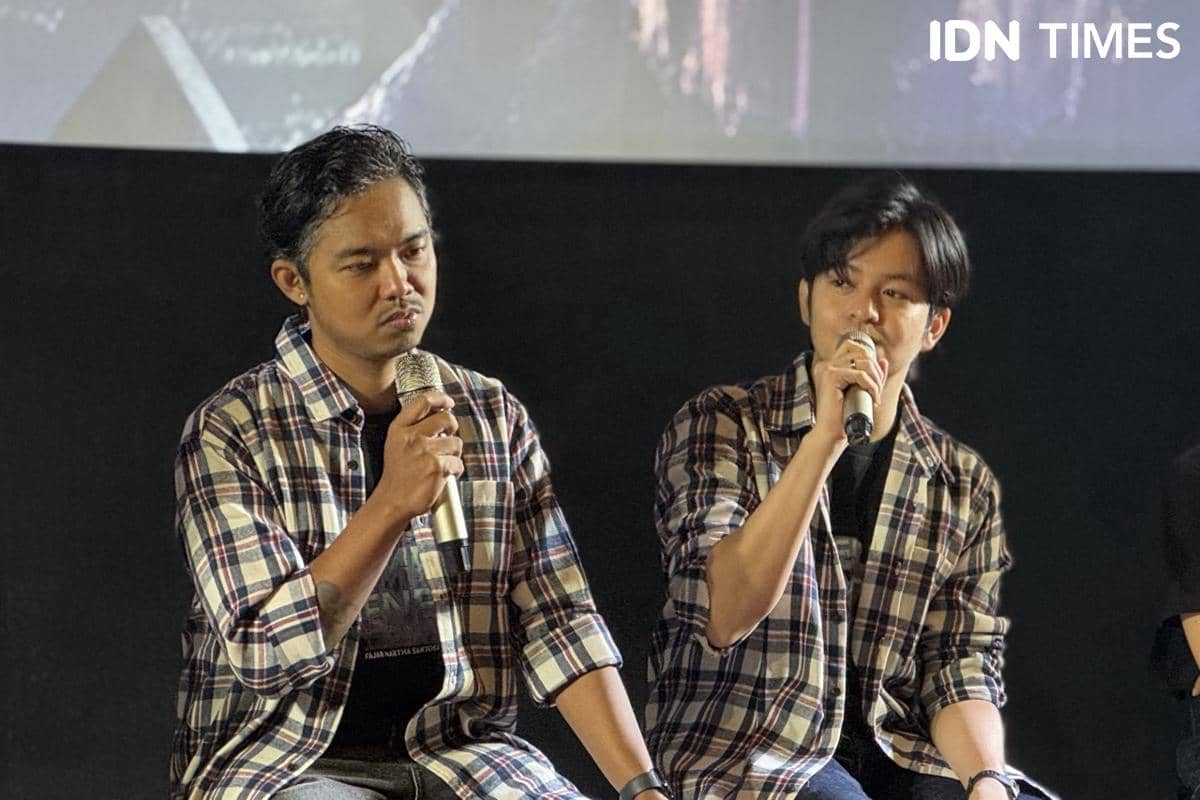 momen konferensi pers Sebelum Dijemput Nenek 