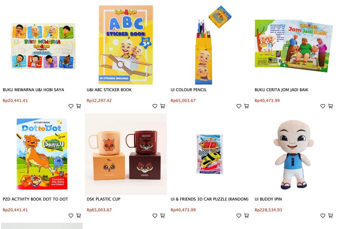 Merchandise Upin & Ipin