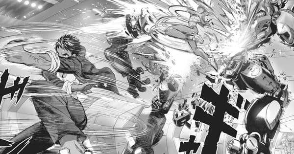 Suiko menghancurkan robot penguji - One Punch Man
