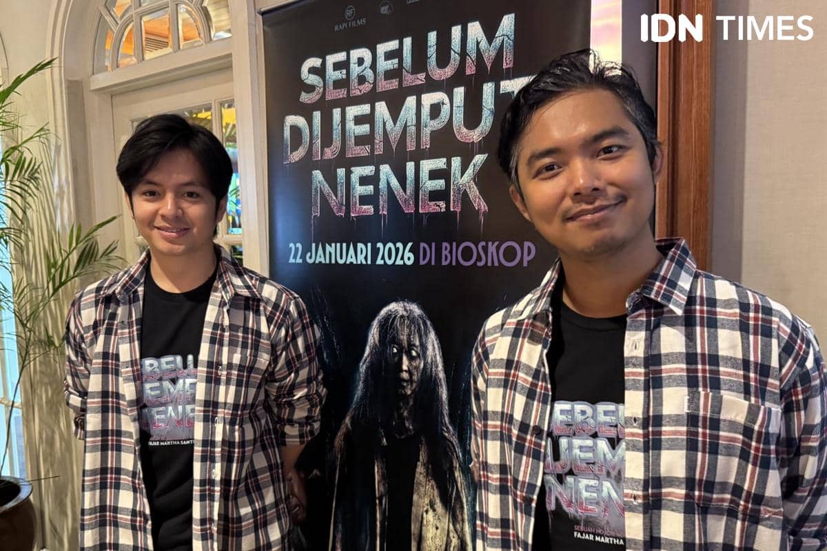 momen konferensi pers Sebelum Dijemput Nenek 
