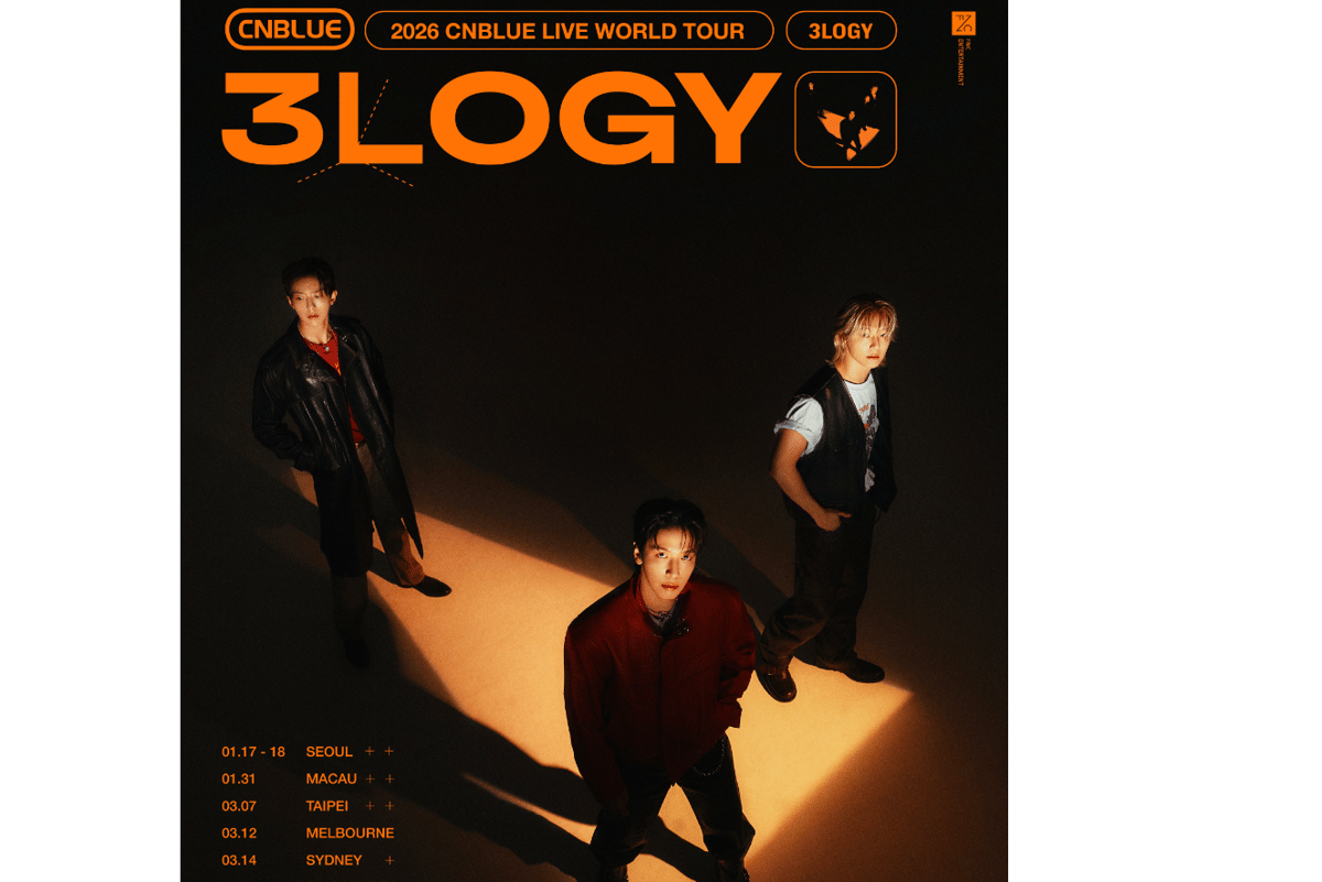poster konser CNBLUE WORLD TOUR ‘3LOGY