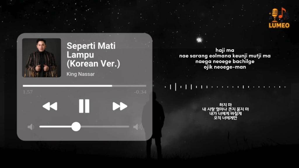 Video lagu "Seperti Mati Lampu" King Nassar versi Korea yang viral di TikTok