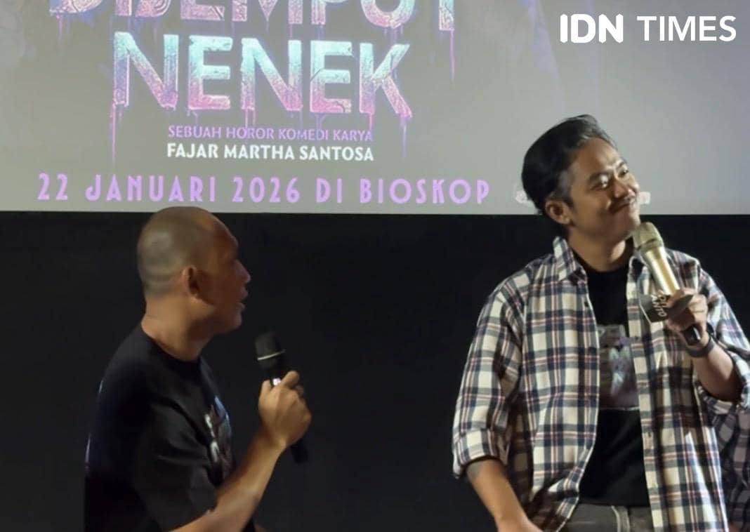 momen konferensi pers Sebelum Dijemput Nenek