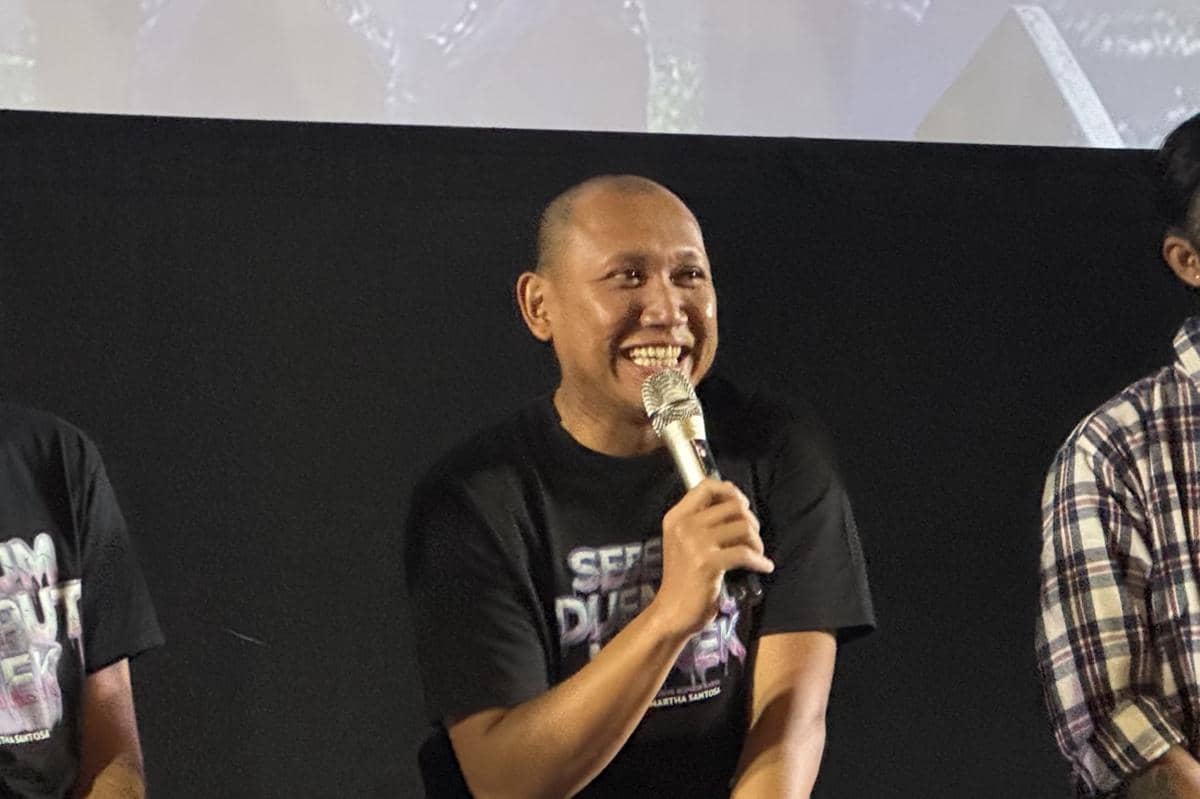 momen konferensi pers Sebelum Dijemput Nenek