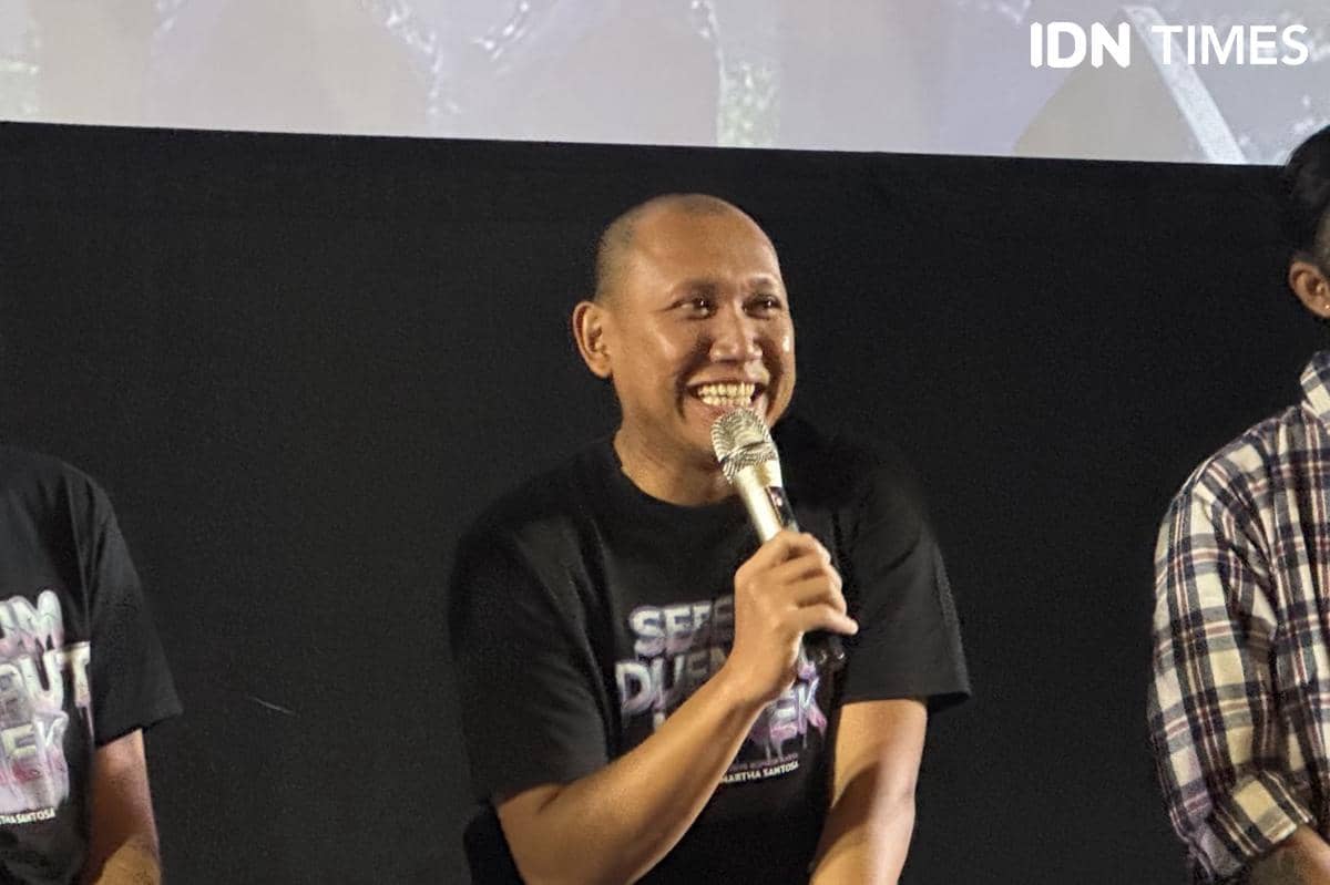 momen konferensi pers Sebelum Dijemput Nenek