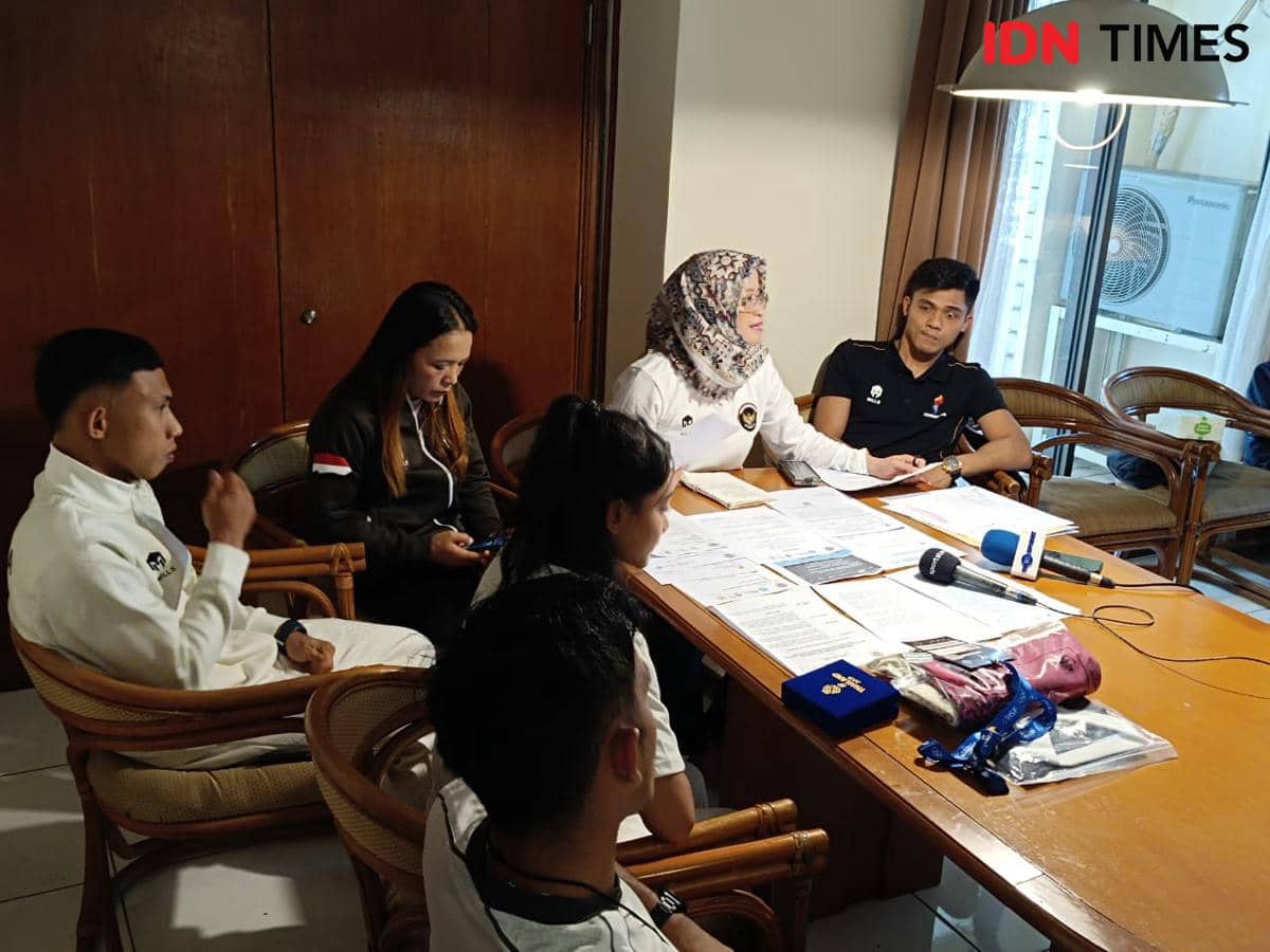 Tim kickboxing Indonesia untuk SEA Games 2025. 