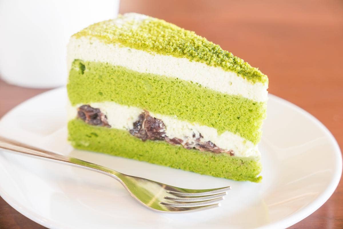 ilustrasi dessert matcha