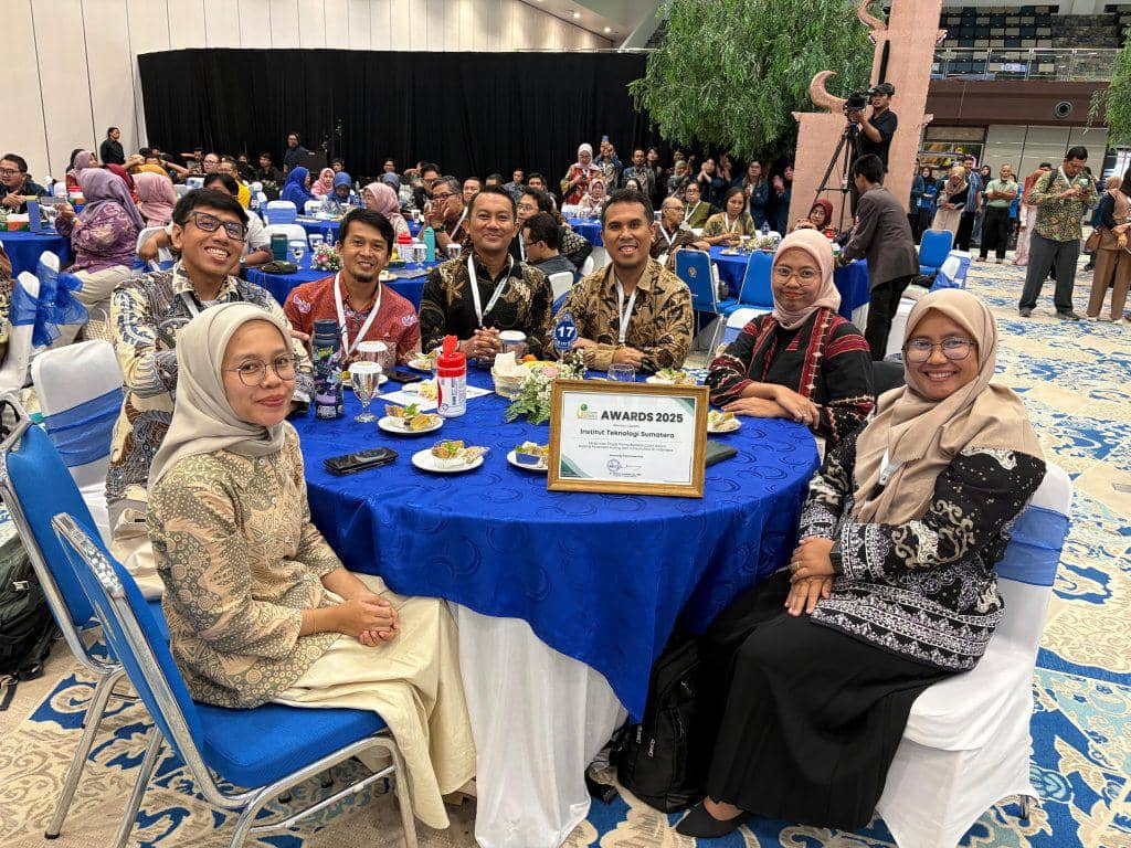 Itera berada di peringkat ke-12 kampus paling berkelanjutan di Indonesia berdasarkan ajang UI GreenMetric World University Rankings 2025