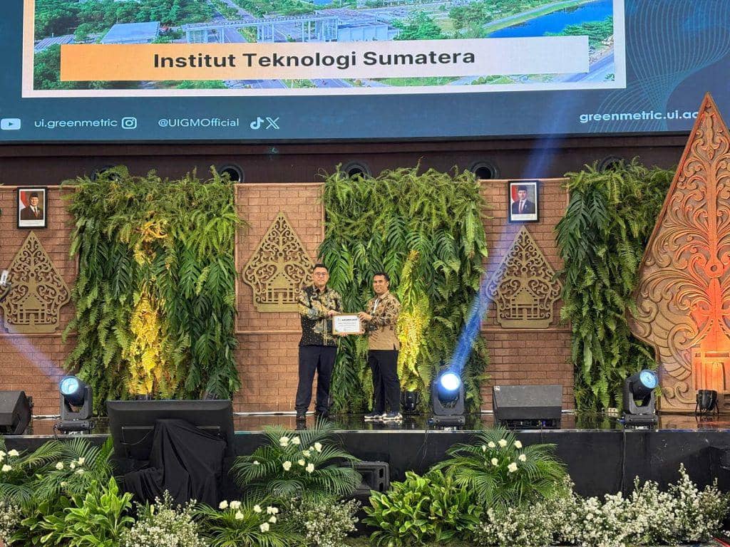 Itera berada di peringkat ke-12 kampus paling berkelanjutan di Indonesia berdasarkan ajang UI GreenMetric World University Rankings 2025