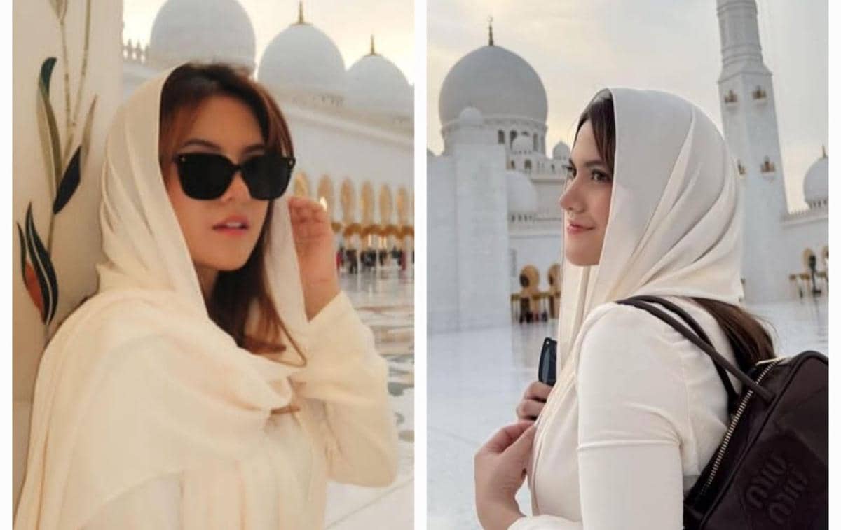 Marsha Aruan di Masjid Agung Sheikh Zayed