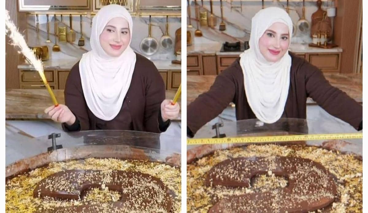 Tasyi Athasyia bikin puding raksasa