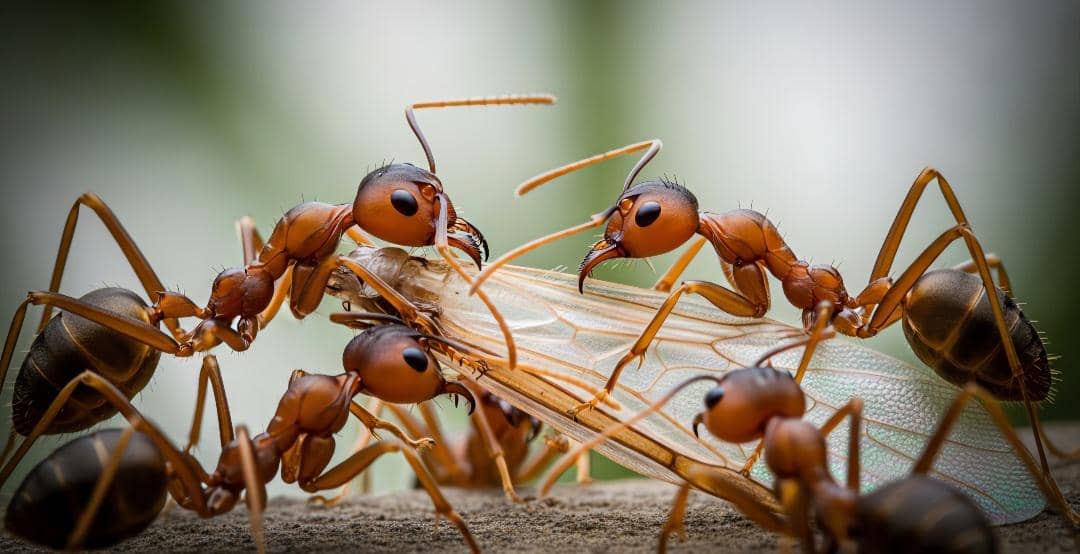 ilustrasi koloni semut