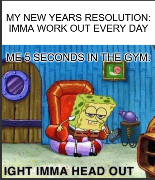 meme SpongeBob tentang diet