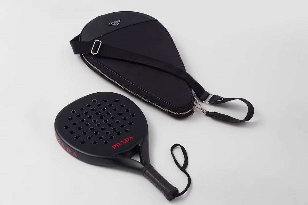 Prada Black Padel Racket.