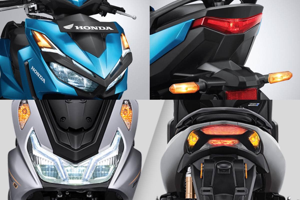 Desain lampu Honda Vario 125 dan Yamaha LEXi 155