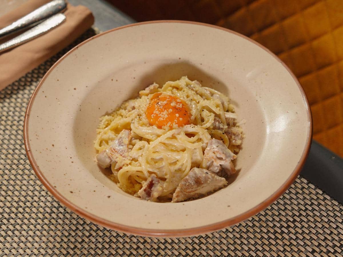 resep miso carbonara udon 