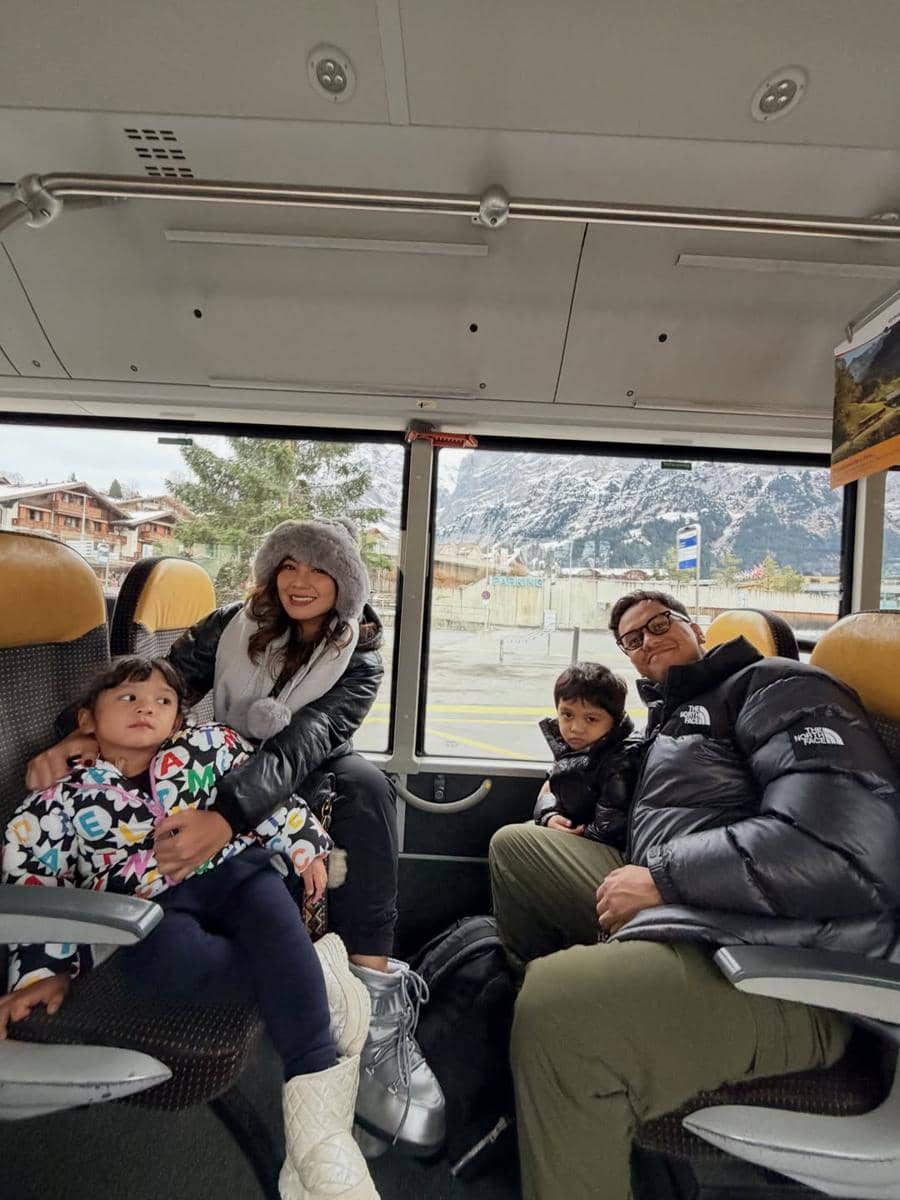 Keluarga Arief Muhammad liburan akhir tahun ke Switzerland